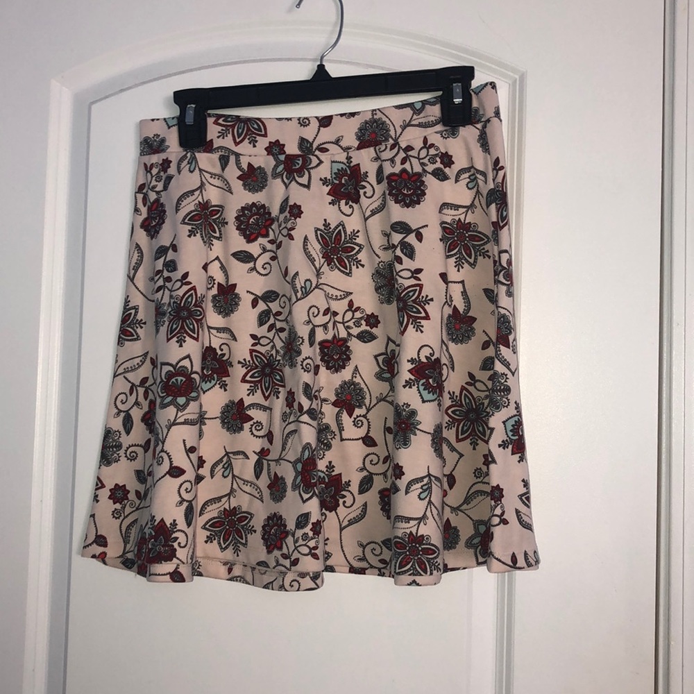 H&M Floral Cream Skirt